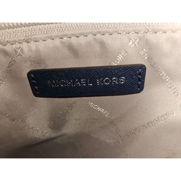 Michael Kors Jet Set Travel Large Chain Shoulder Tote Navy - Picture 4 of 5